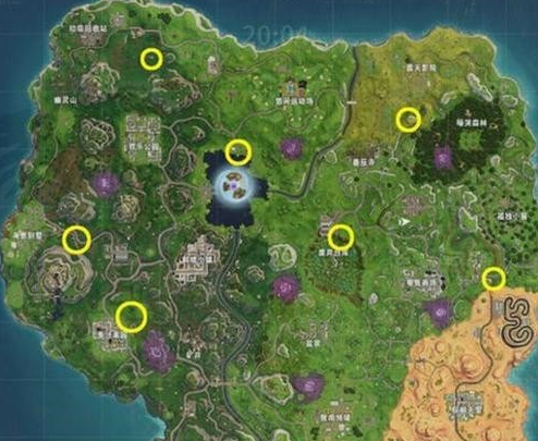 《堡垒之夜》火圈位置