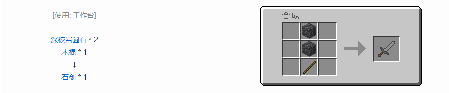 我的世界武器合成表大全