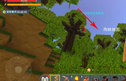 迷你世界怎样进入雨林生存