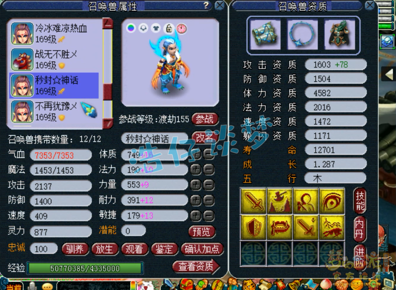 梦幻西游花果山159级展示