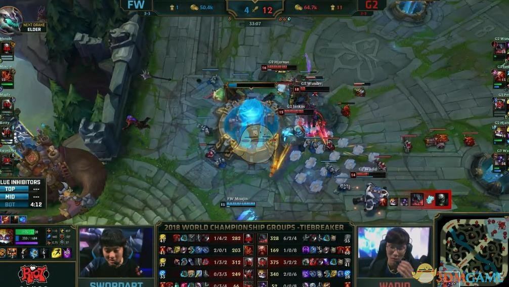 《LOL》S8总决赛10月15日FW vs G2加赛战报