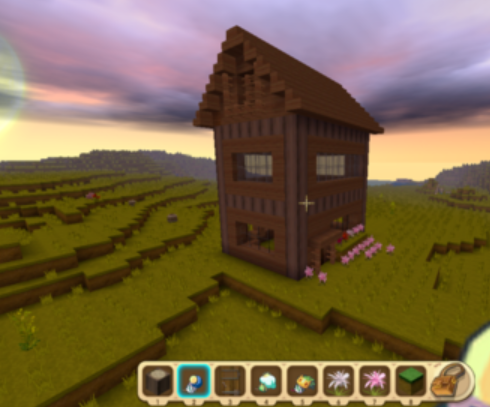迷你世界怎么盖房子