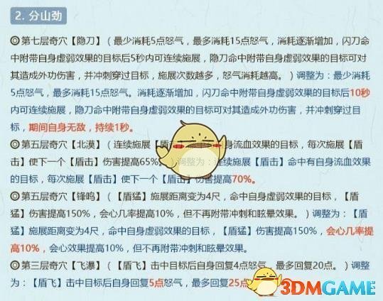 《剑网3》10月29日全门派技改介绍