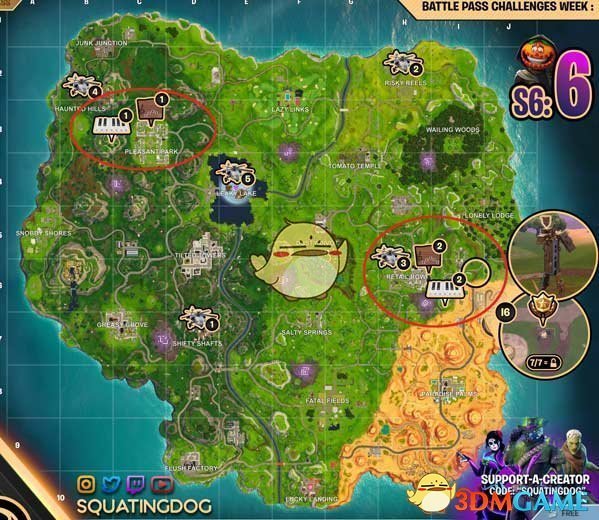 《堡垒之夜》第6赛季第6周​英雄勋章任务攻略