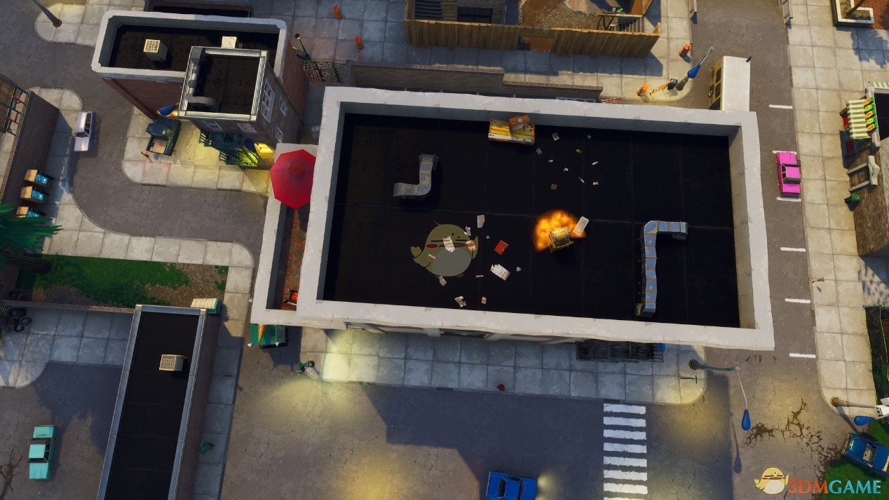 《堡垒之夜》斜塔小镇四排攻略