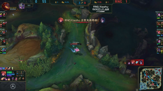 《LOL》小虎杀疯了 LPL第六位1500杀选手