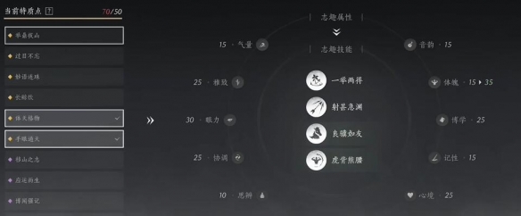 燕云十六声志趣加点推荐