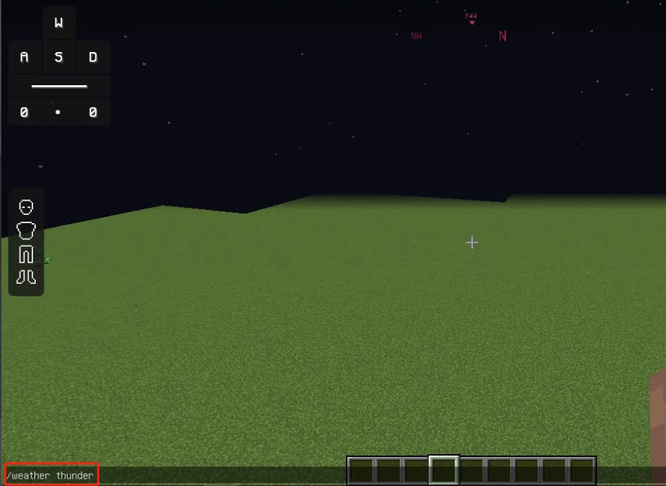 我的世界怎么切换雷雨天