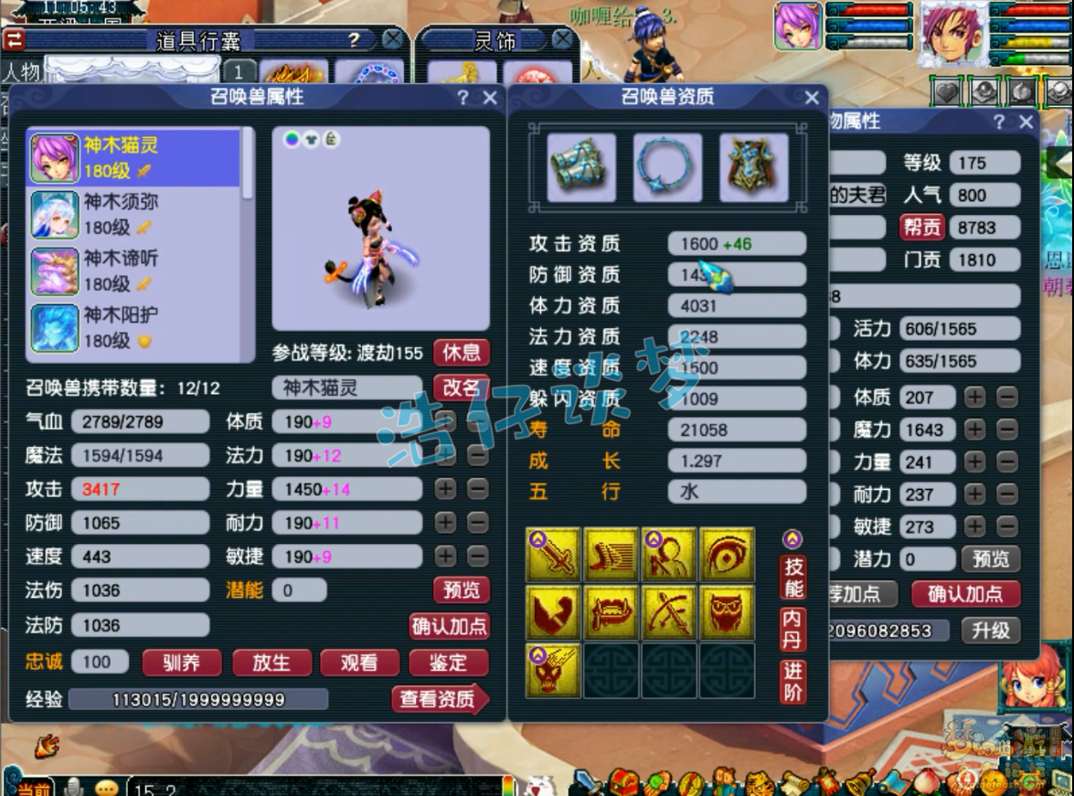 梦幻西游任务175神木林装备展示