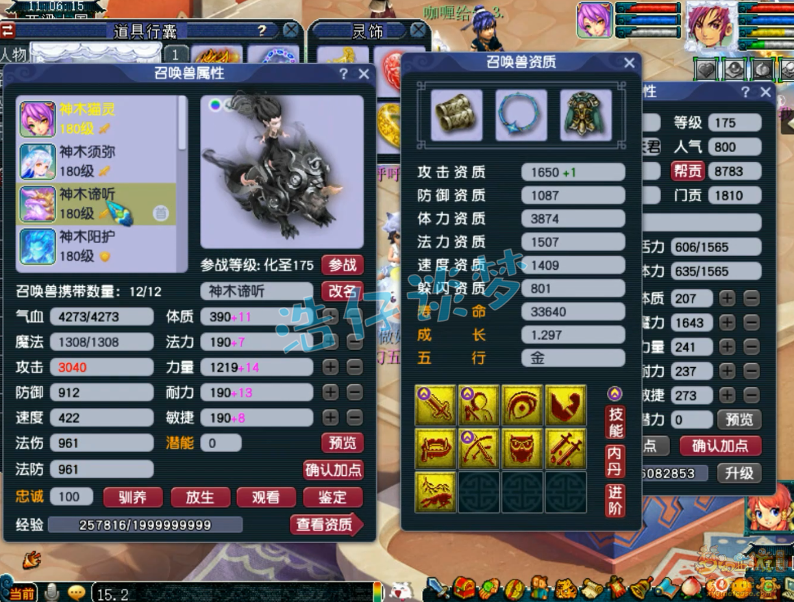 梦幻西游任务175神木林装备展示