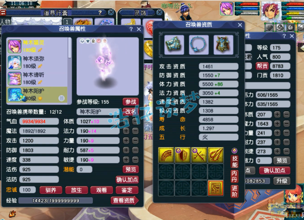 梦幻西游任务175神木林装备展示