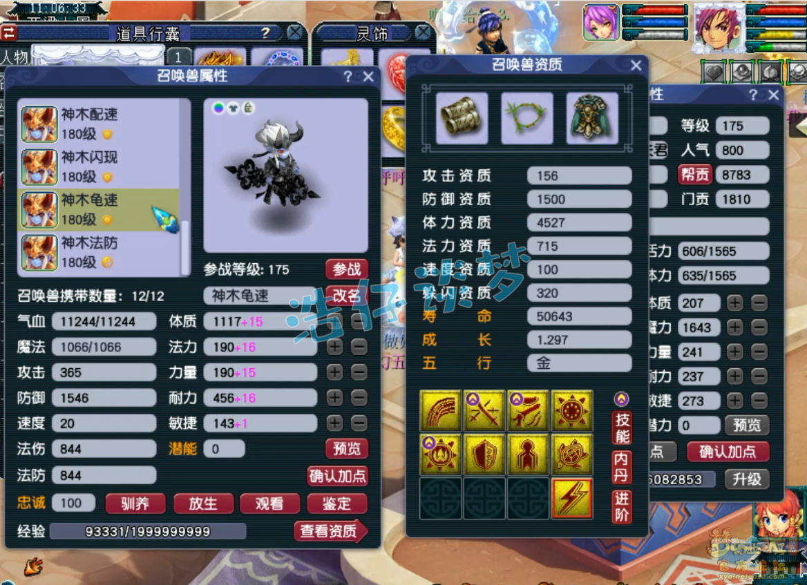 梦幻西游任务175神木林装备展示