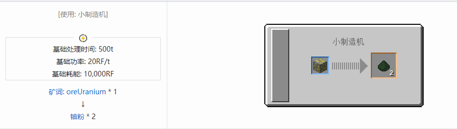 我的世界核电工艺粉合成表大全