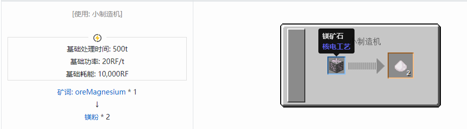 我的世界核电工艺粉合成表大全