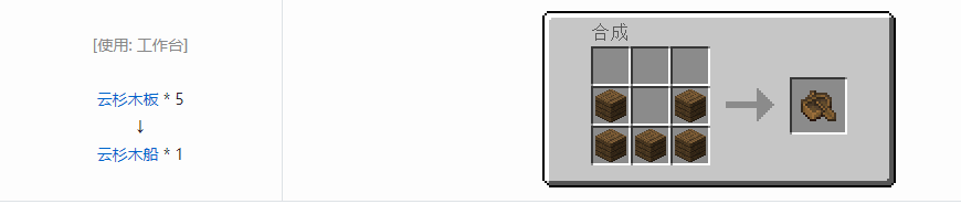 我的世界所有工具合成表大全