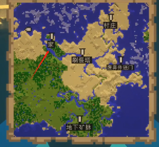 我的世界如何用旗帜在地图上做标记