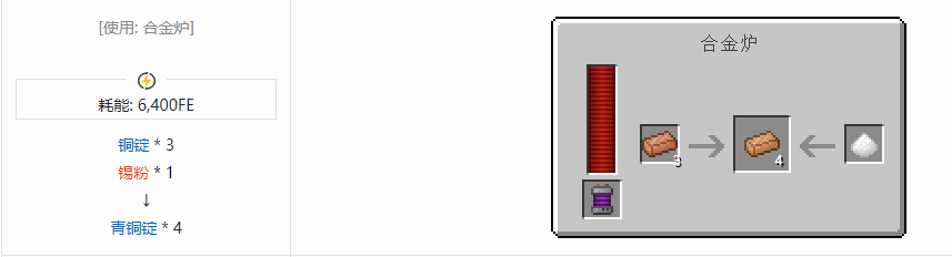 我的世界科技复兴锭合成表大全