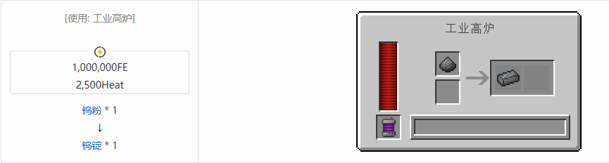 我的世界科技复兴锭合成表大全