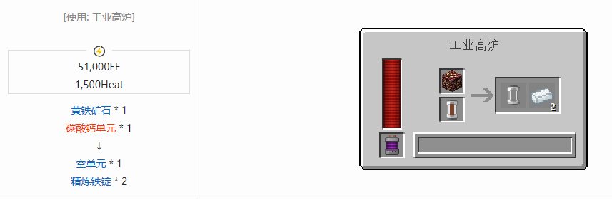 我的世界科技复兴锭合成表大全