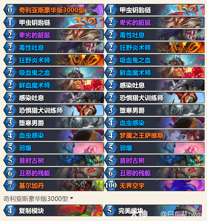 炉石传说TheoHS三红蛆K卡组代码分享