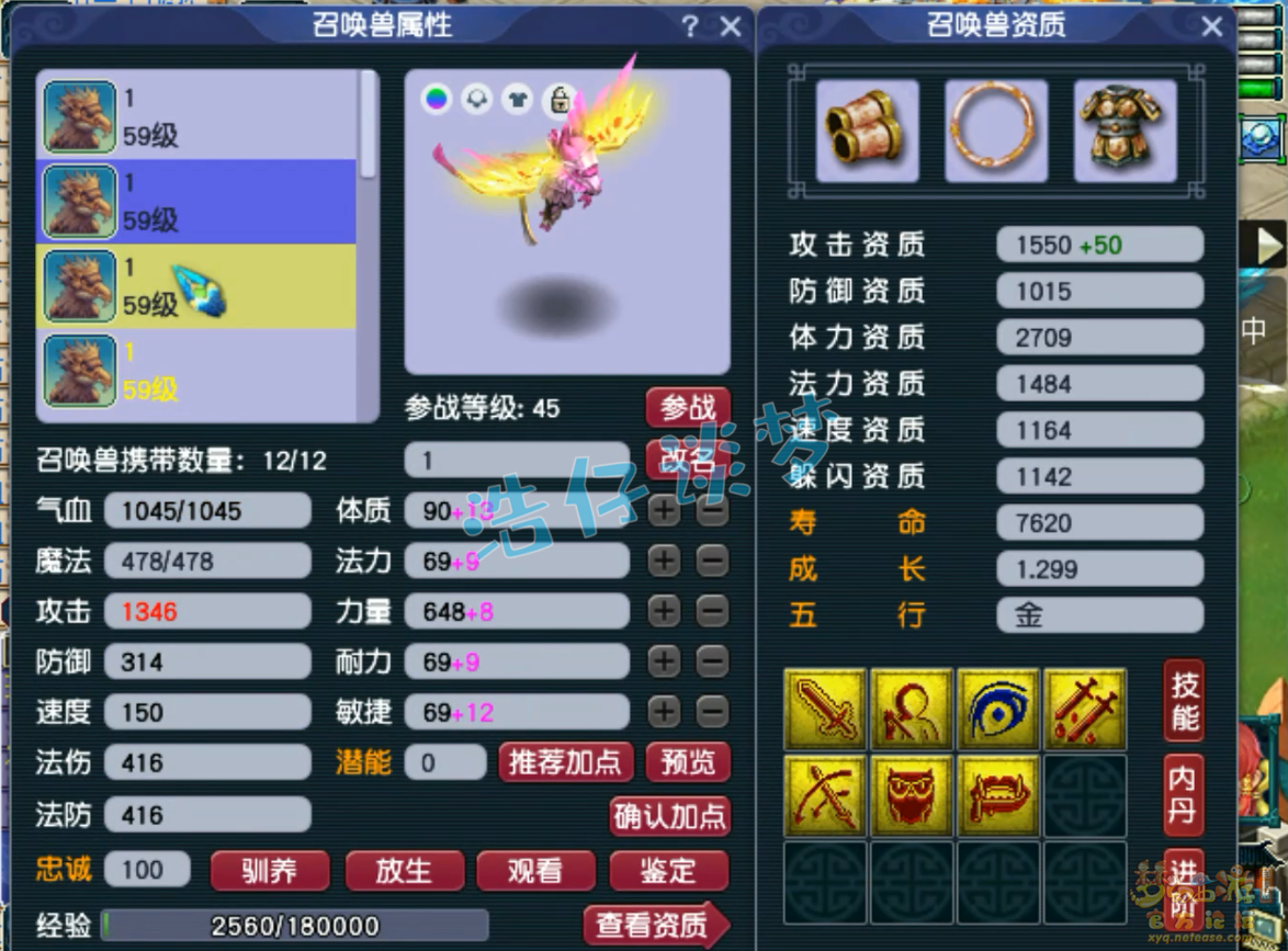 梦幻西游49级大唐属性展示