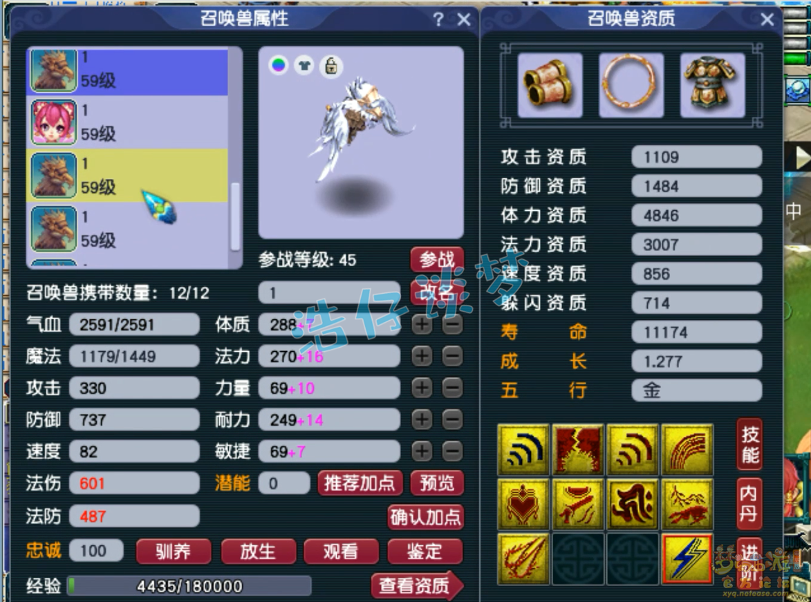 梦幻西游49级大唐属性展示