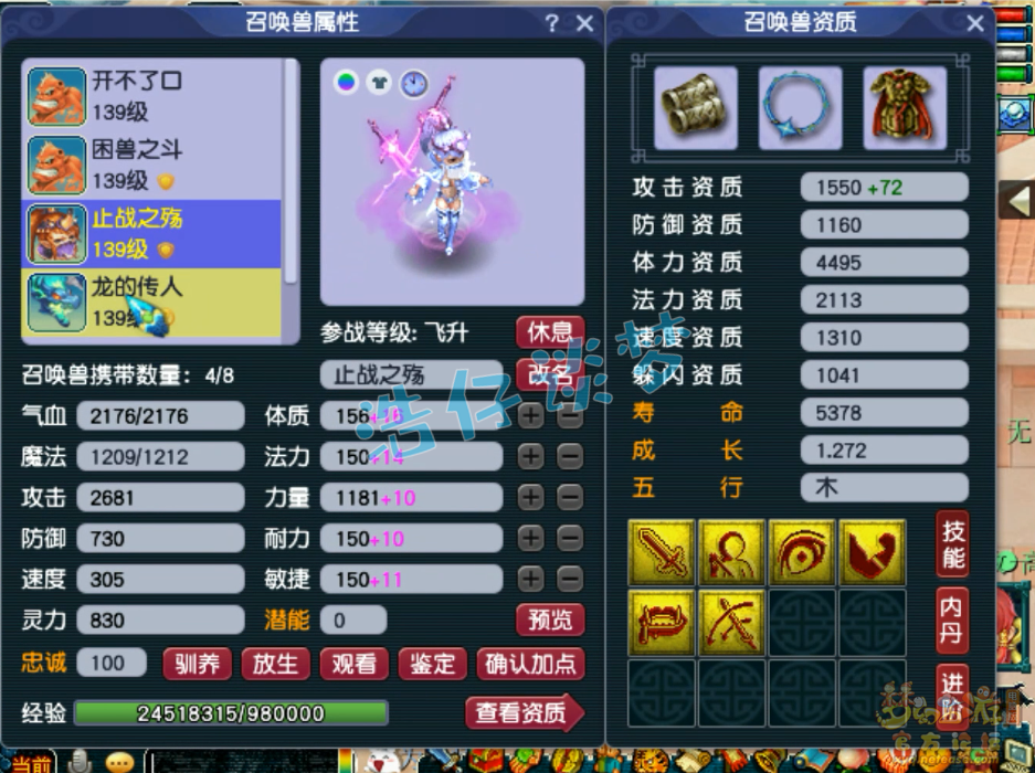 梦幻西游129力五庄装备展示