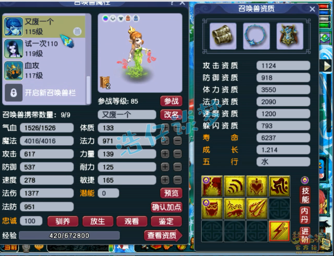 梦幻西游九黎装备109级展示