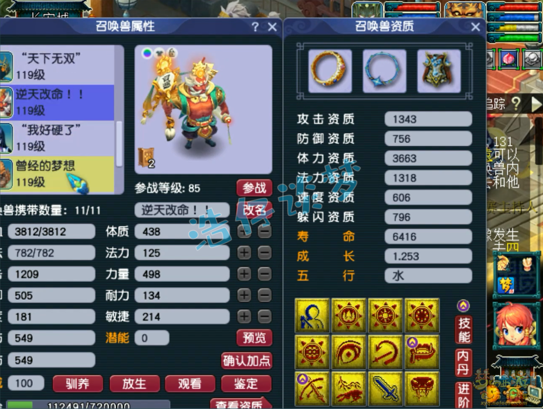 梦幻西游狮驼岭装备109级展示