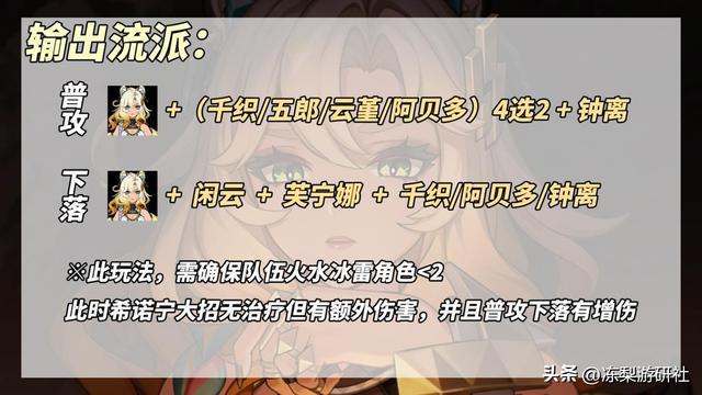 原神希诺宁培养建议