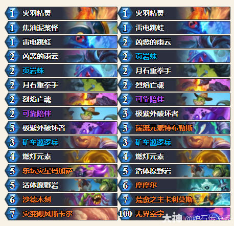 炉石传说深暗领域元素萨卡组搭配