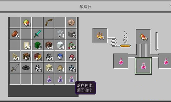 我的世界全药水配方合成表2025