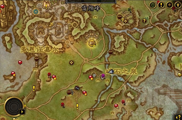 魔兽世界硌石之泉在哪