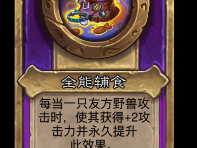 炉石传说酒馆战棋新大饰品全能辅食介绍