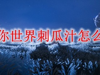 迷你世界刺瓜汁怎么做