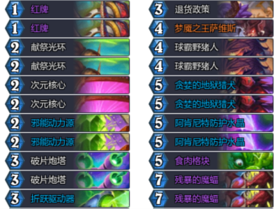 炉石传说32.2.4星舰瞎卡组代码推荐