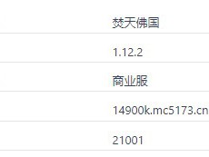我的世界焚天佛国服务器一览2025