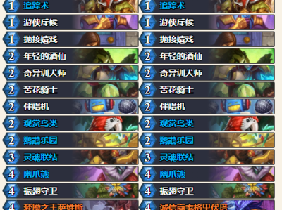 炉石传说32.0.3版本灌注猎卡组代码分享