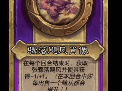 炉石传说酒馆战棋新小饰品骤落飓风肖像介绍