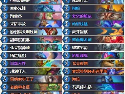 炉石传说2024标准40彩虹DK卡组代码一览