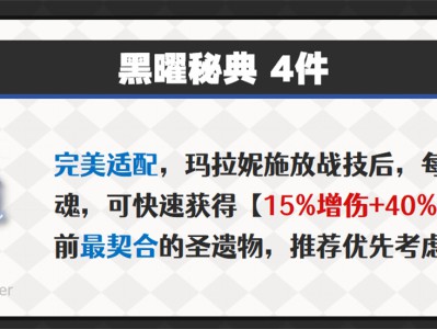 原神玛拉妮圣遗物如何选择？