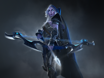 《DOTA2》黑弓卓尔游侠模型重置对比