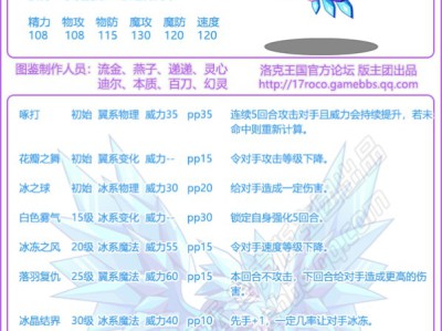 洛克王国魔晶凤凰技能搭配