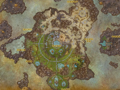 魔兽世界覆草地表元素刷新地点坐标