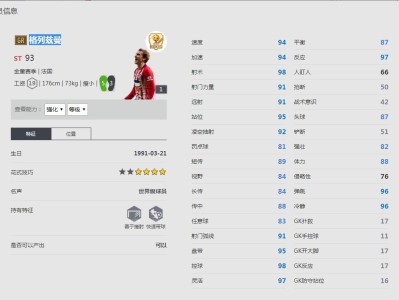 《FIFA online4》格列兹曼球员信息