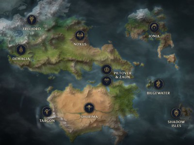 《LOL》官方大地图符文之地预览