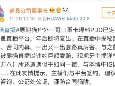 《LOL》PDD被曝签约斗鱼 年后直播