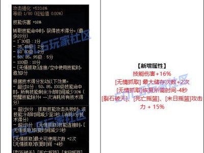 地下城与勇士女柔道CP武器属性调整概览