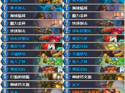 炉石传说32.0.3版本污手猎卡组代码分享