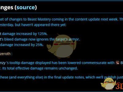 《魔兽世界》8.15猎人改动介绍